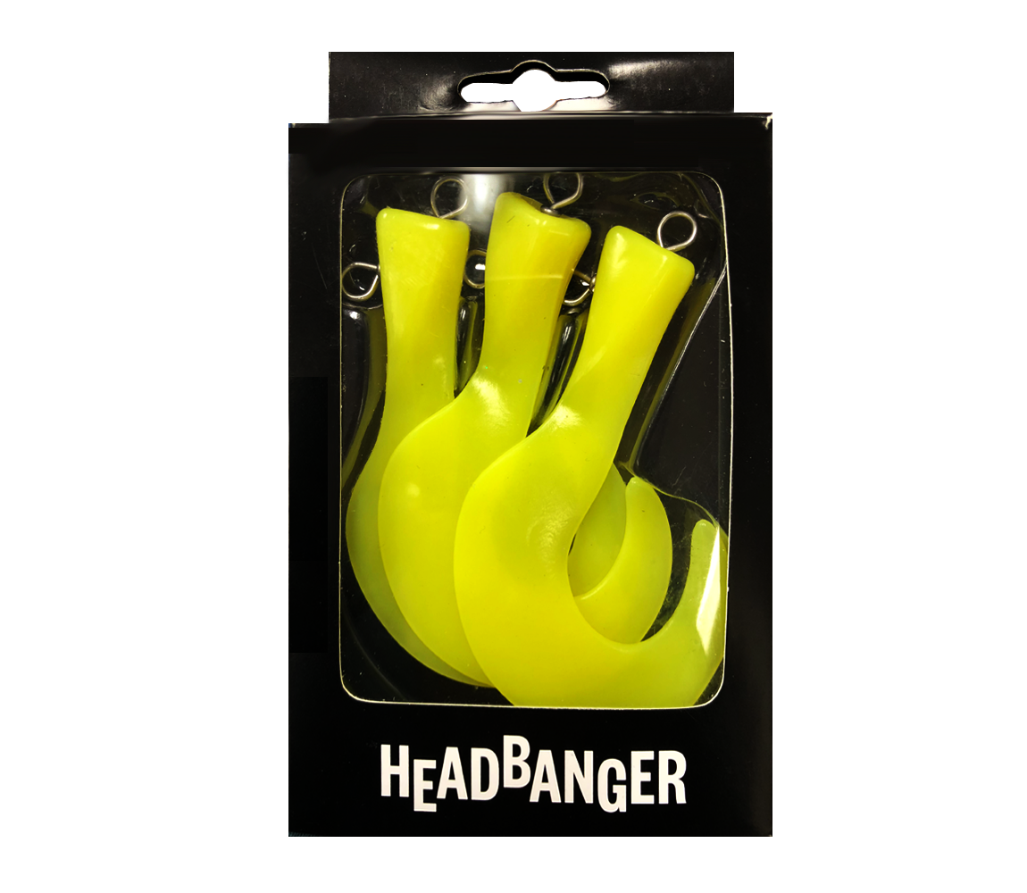 HEADBANGER TAIL 23CM REPLACEMENT TAILS 3PCS FLUO YELLOW HT-23-RT-FY.jpeg Headbanger Tail 23cm Replacement Tails